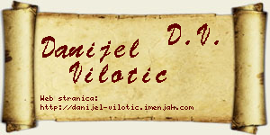 Danijel Vilotić vizit kartica